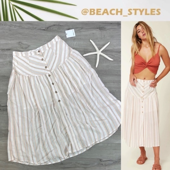 🔆O’NEILL🔆 SHANE STRIPE SKIRT - Picture 1 of 16